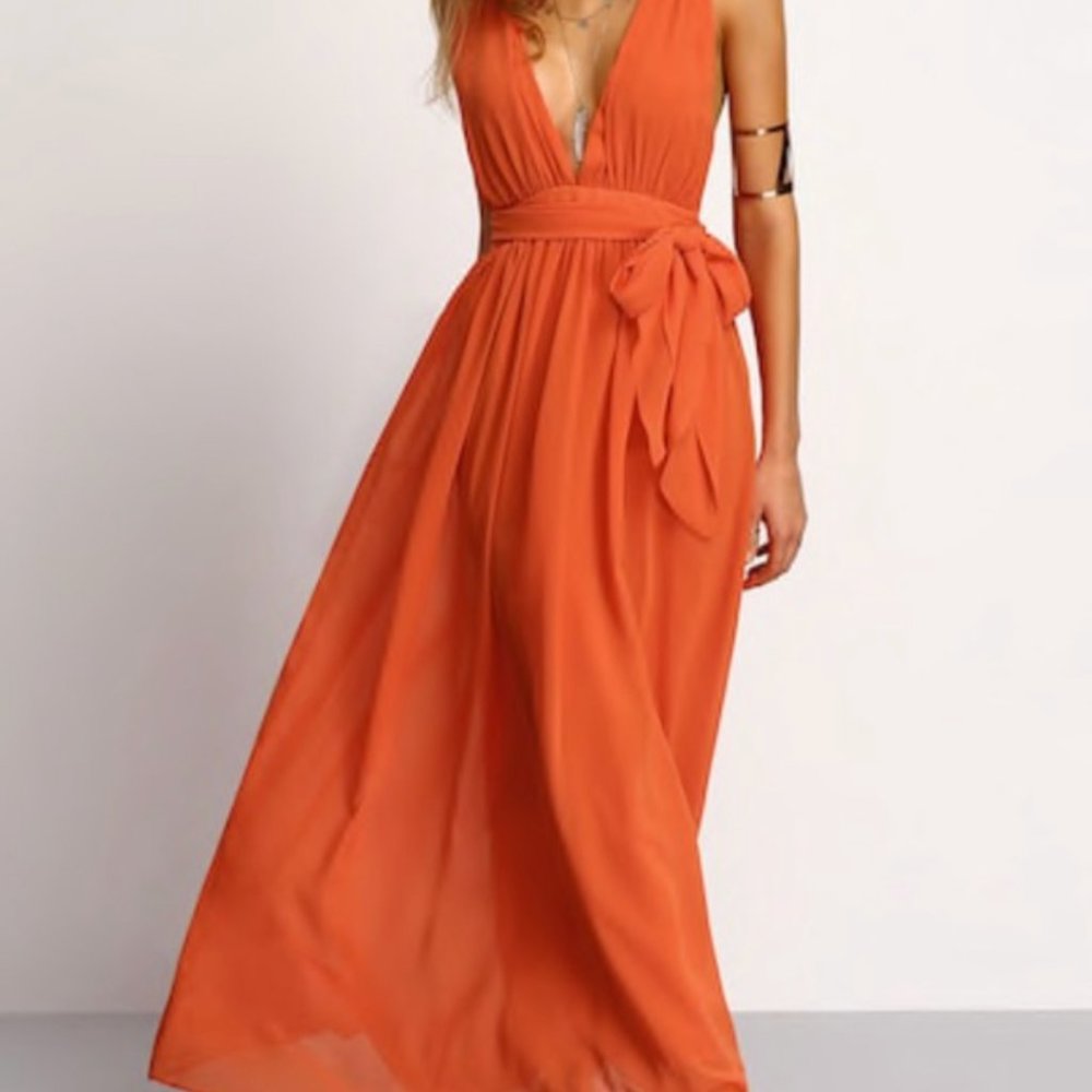 Orange Maxi Dress